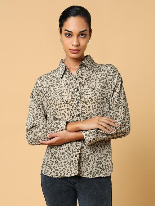 women printed collared shirt - 21553985 - Very Small Image - 1