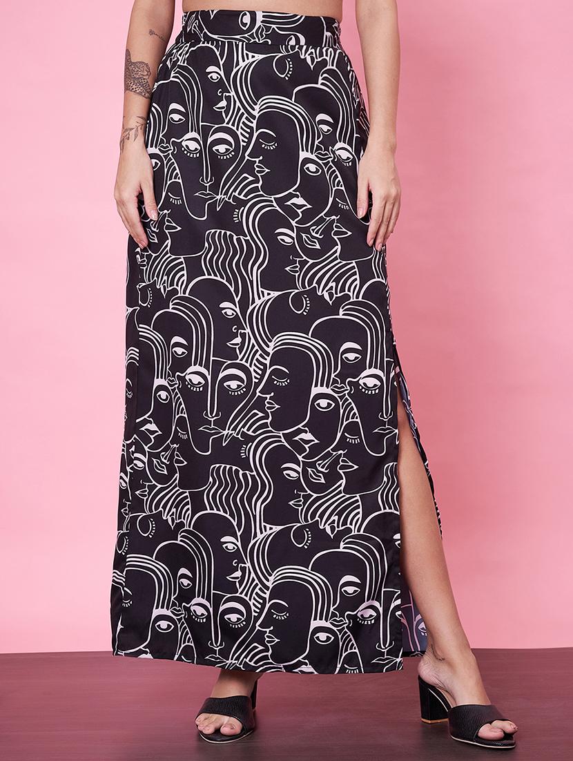 women printed top & skirt co-ord set - 21555934 - Standard Image - 5