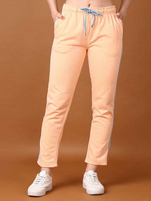 women peach solid pajamas - 21556076 - Very Small Image - 1
