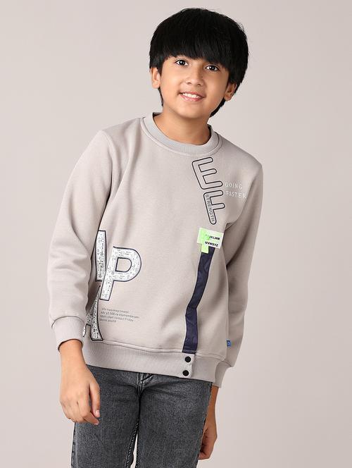 boys front print long sleeve sweatshirts - 21556089 - Very Small Image - 1
