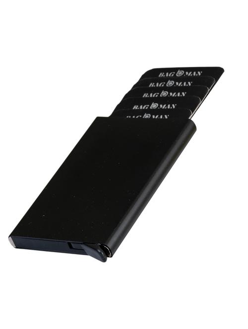men plain black metal card holder - 21556564 - Very Small Image - 1