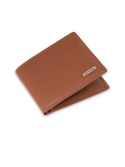 tan genuine leather wallet - 21556652 - Very Small Image - 1