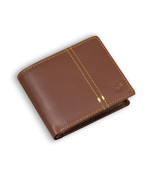 tan genuine leather wallet - 21556654 - Very Small Image - 1