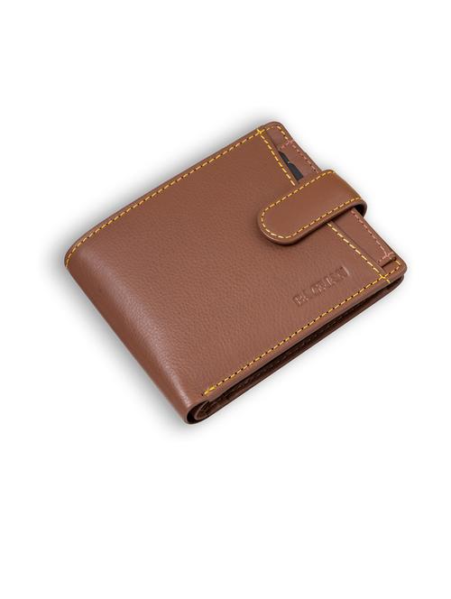 tan genuine leather wallet - 21556655 - Very Small Image - 1