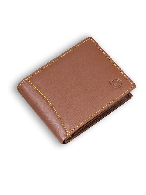 tan genuine leather wallet - 21556657 - Very Small Image - 1