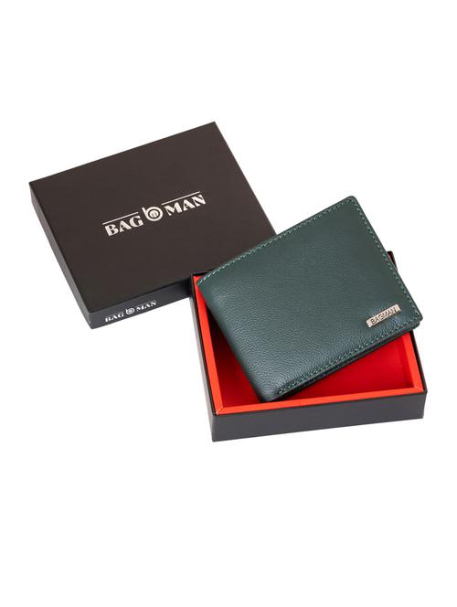 green genuine leather wallet - 21556659 - Very Small Image - 1