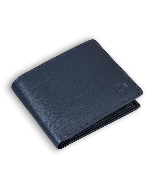 blue genuine leather wallet - 21556675 - Very Small Image - 1