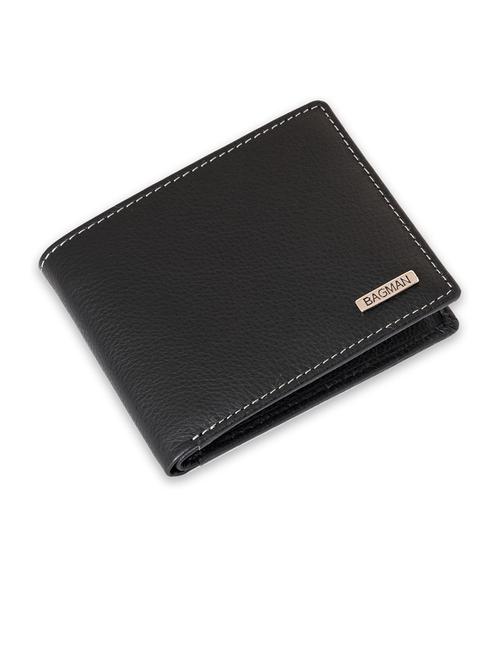 black genuine leather wallet - 21556676 - Very Small Image - 1