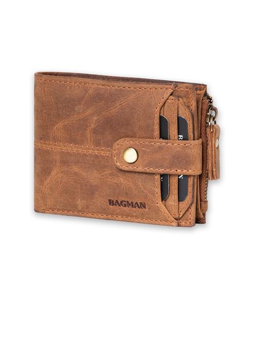 tan genuine leather wallet - 21556702 - Very Small Image - 1
