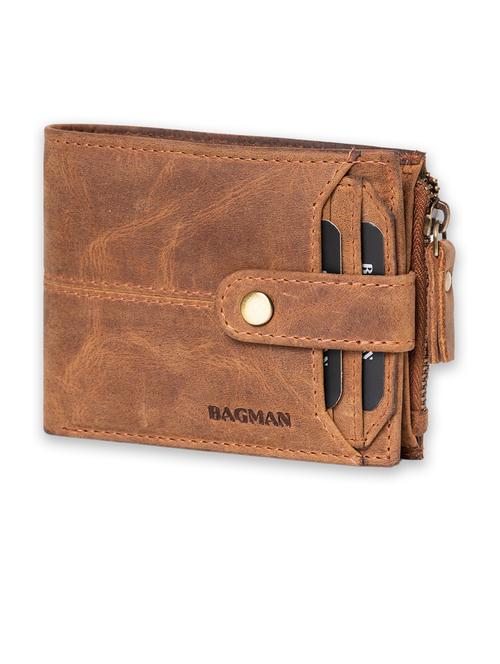 tan genuine leather wallet - 21556704 - Very Small Image - 1