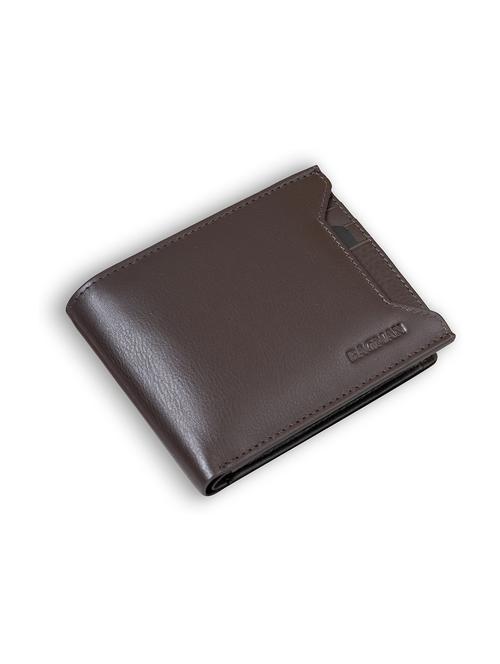 brown genuine leather wallet - 21556770 - Very Small Image - 1