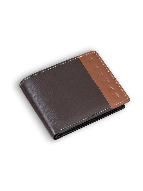 brown genuine leather wallet - 21556799 - Very Small Image - 1