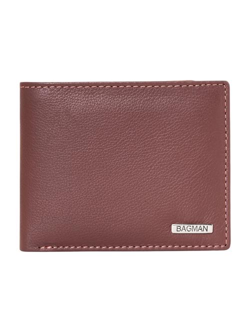 brown genuine leather wallet - 21556872 - Very Small Image - 1
