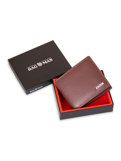 brown genuine leather wallet - 21556874 - Very Small Image - 1