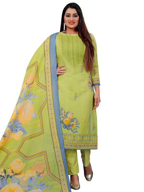 women printed unstitched suit set - 21557092 - Very Small Image - 1