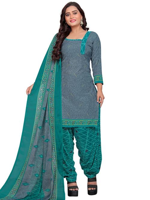 women printed unstitched suit set - 21557131 - Very Small Image - 1