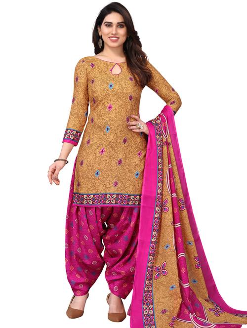 women printed unstitched suit set - 21557172 - Very Small Image - 1