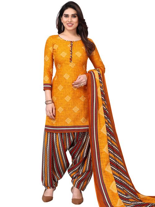 women printed unstitched suit set - 21557174 - Very Small Image - 1