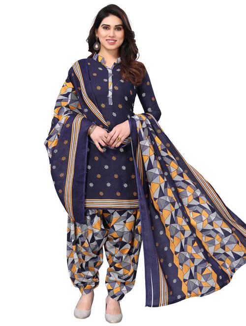women printed unstitched suit set - 21557179 - Very Small Image - 1