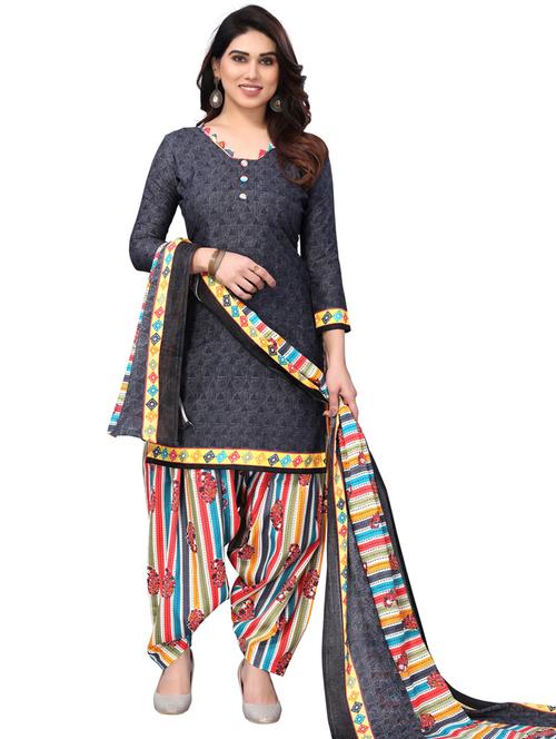 women printed unstitched suit set - 21557180 - Very Small Image - 1
