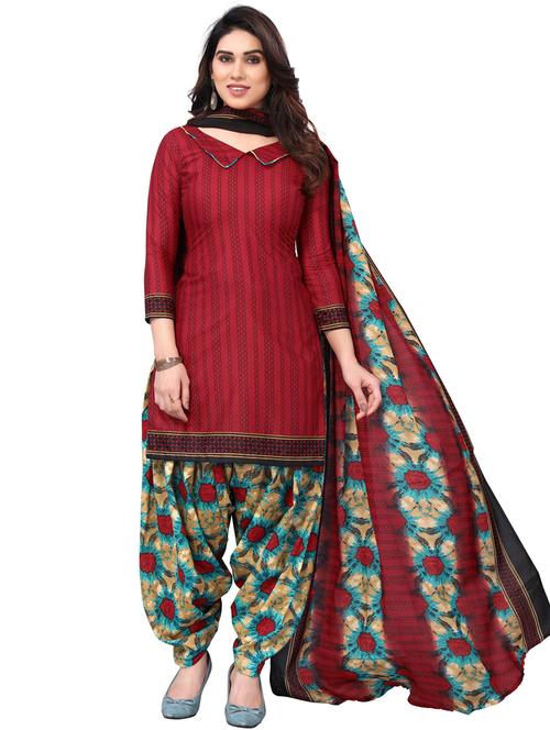 women printed unstitched suit set - 21557181 - Very Small Image - 1