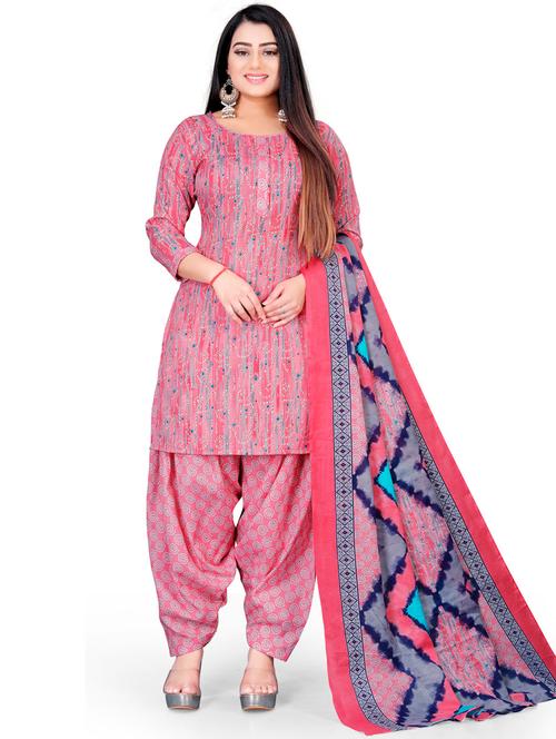 women printed unstitched suit set - 21557185 - Very Small Image - 1