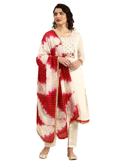 women solid with work unstitched suit - 21557217 - Very Small Image - 1