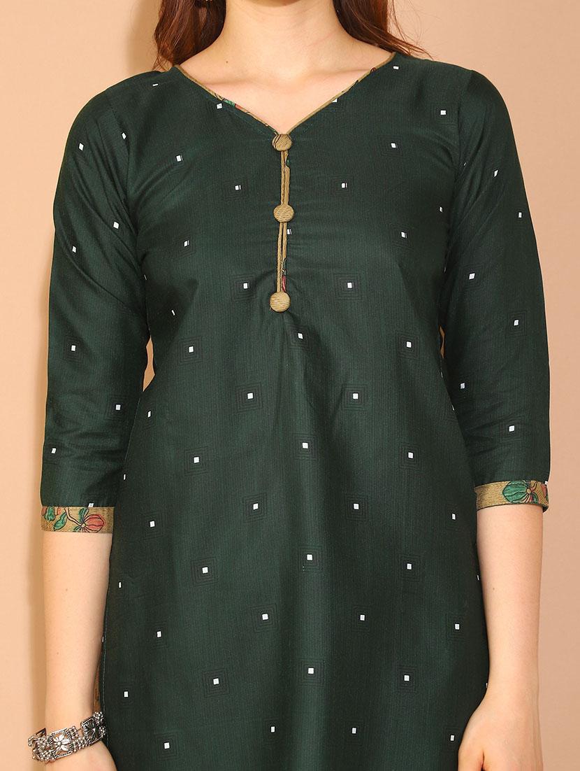 women printed three quarter sleeves suit set - 21558521 - Zoom Image - 5