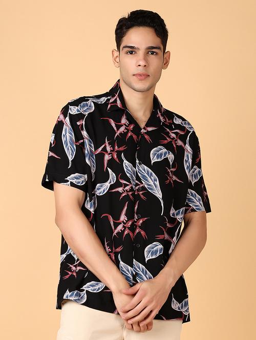 men printed short sleeve casual shirt - 21558813 - Very Small Image - 1