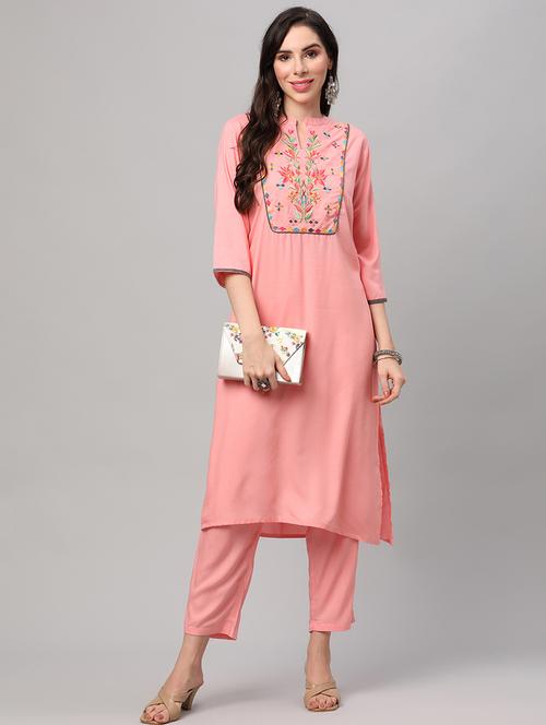 women embroidered kurta pant set with dupatta - 21559507 - Very Small Image - 1