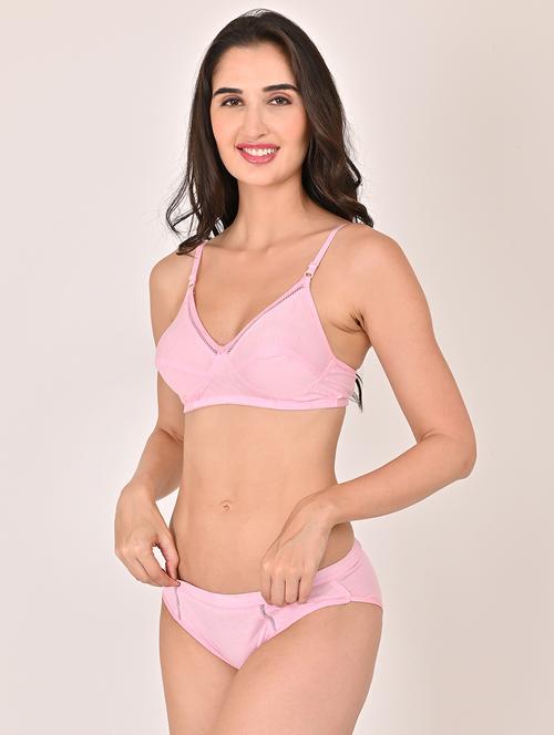 women solid bras and panty set - 21559943 - Very Small Image - 1