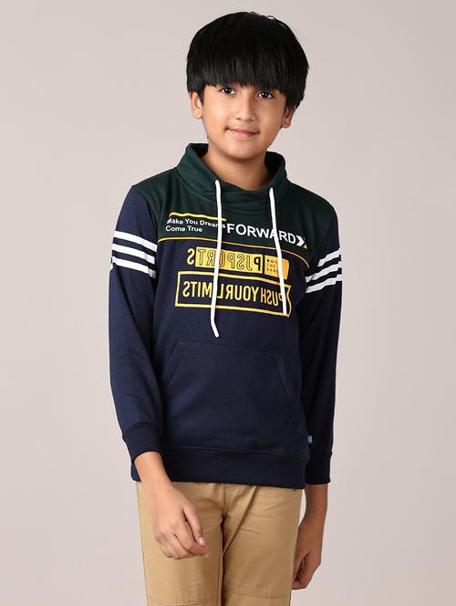 boys long sleeves front print sweatshirt - 21560542 - Very Small Image - 1