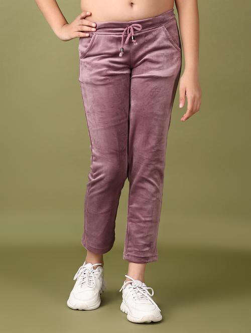 women solid mid rise track pant - 21561299 - Very Small Image - 1