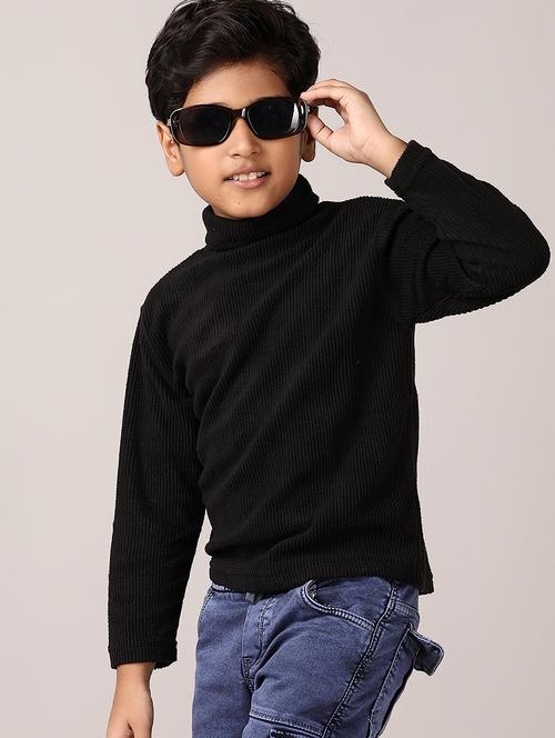 boys solid long sleeve pullover sweater - 21561336 - Very Small Image - 1