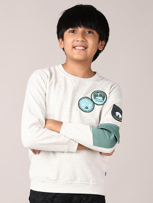 boys long sleeves placement print sweatshirt - 21561360 - Very Small Image - 1