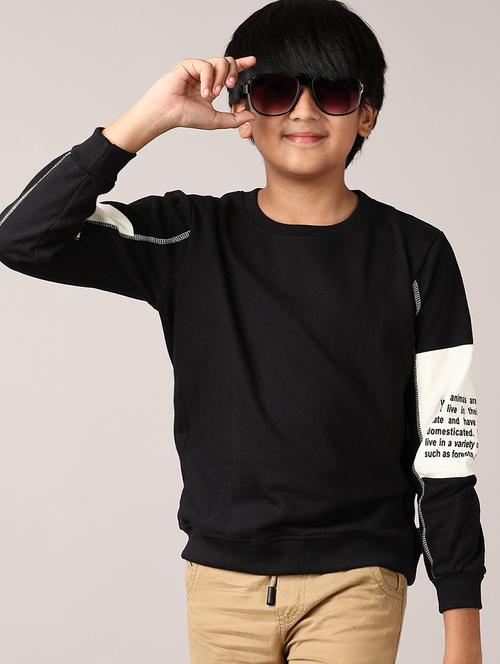 boys long sleeves placement print sweatshirt - 21561361 - Very Small Image - 1