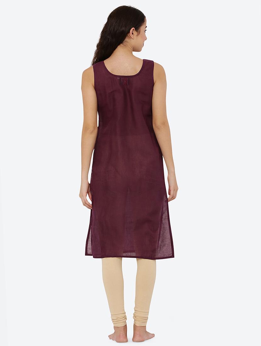 women solid round neck cotton camisole - 21561975 - Zoom Image - 3