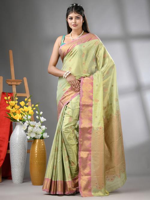 women self design bordered saree with blouse - 21562008 - Very Small Image - 1