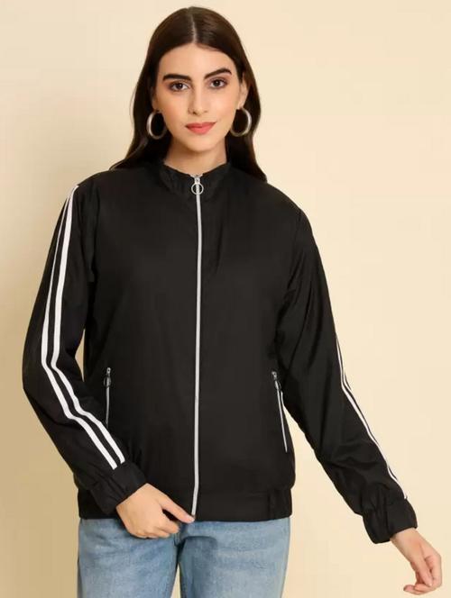 women tapered long sleeve windcheater jacket - 21562303 - Very Small Image - 1