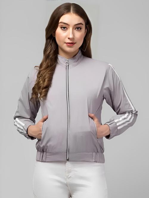 women tapered long sleeve windcheater jacket - 21562304 - Very Small Image - 1