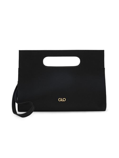 women black pu solid handbag - 21562340 - Very Small Image - 1