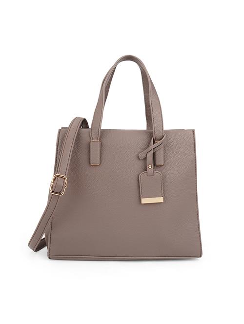 women grey solid handbag - 21562346 - Very Small Image - 1