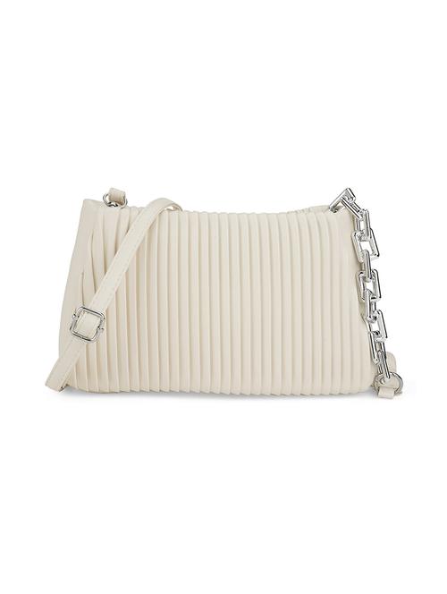 beige textured leatherette sling bag - 21562368 - Very Small Image - 1