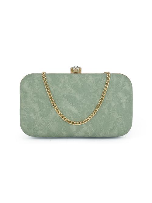 women green pu box clutch - 21562397 - Very Small Image - 1