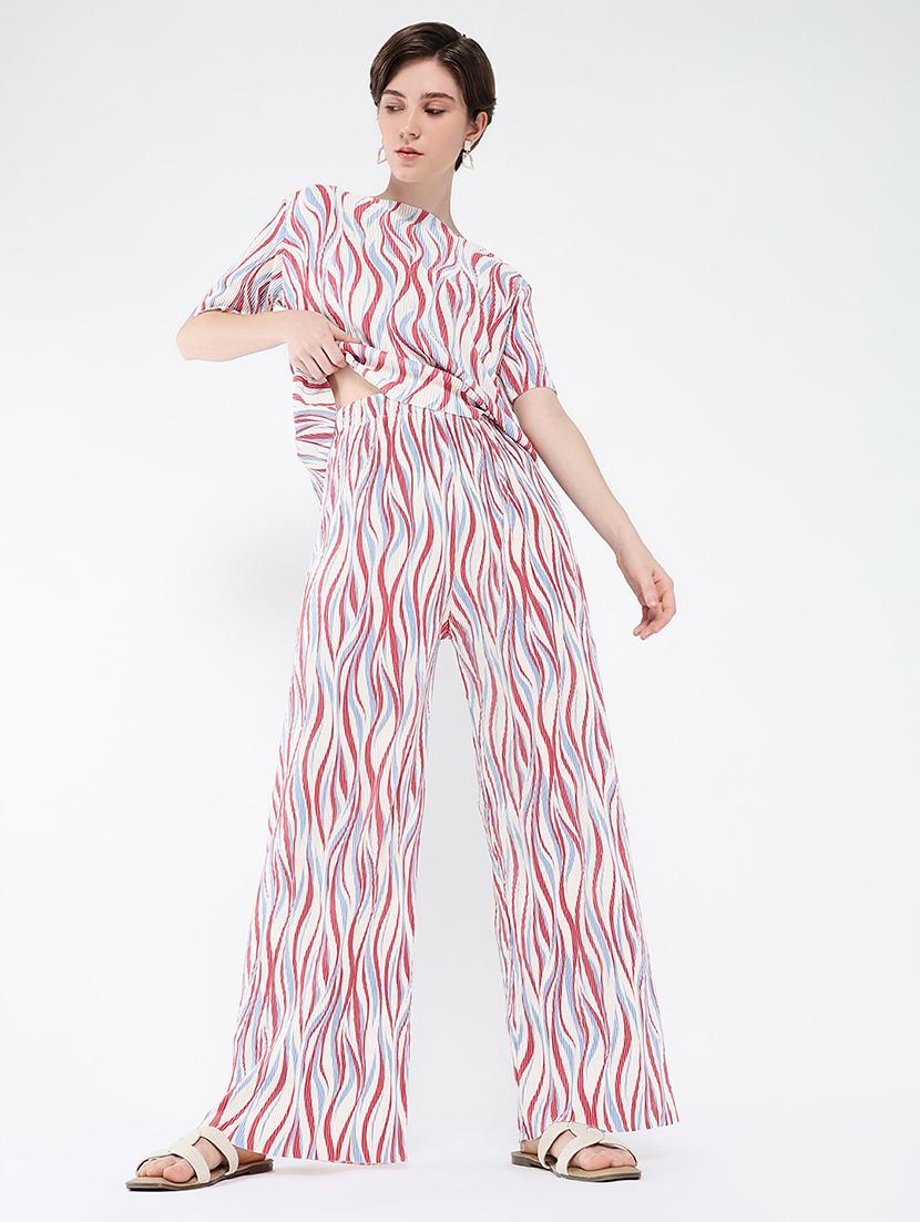 women printed top and trouser co-ord set - 21562613 - Standard Image - 4