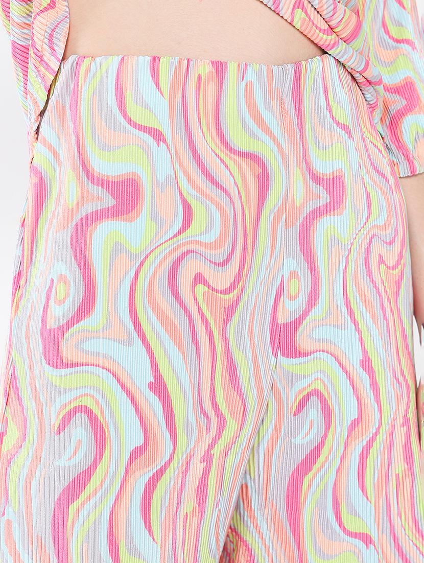 women printed top and trouser co-ord set - 21562614 - Standard Image - 7