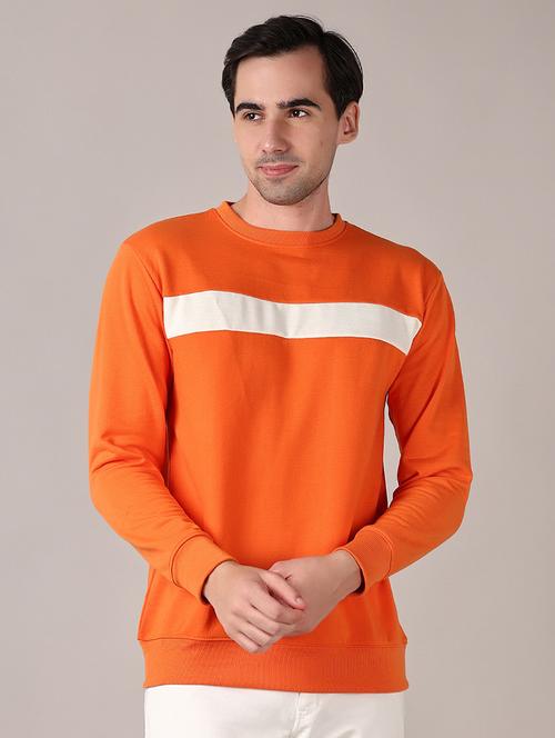 men long sleeves color block sweatshirt - 21562871 - Very Small Image - 1