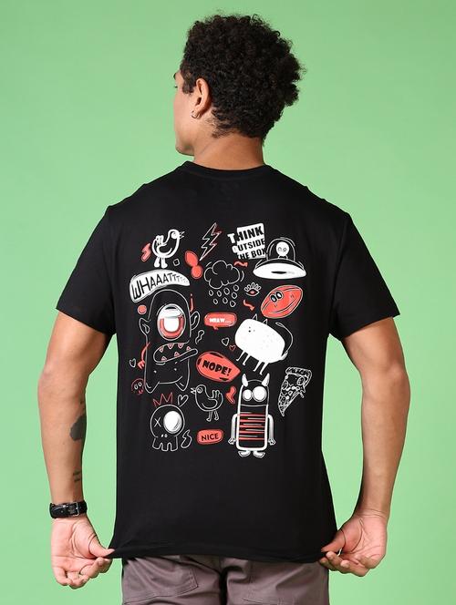 men back print short sleeve t-shirt - 21562884 - Very Small Image - 1