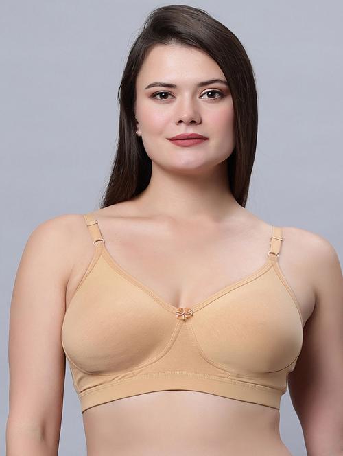 beige nylon tshirt bra - 21563509 - Very Small Image - 1