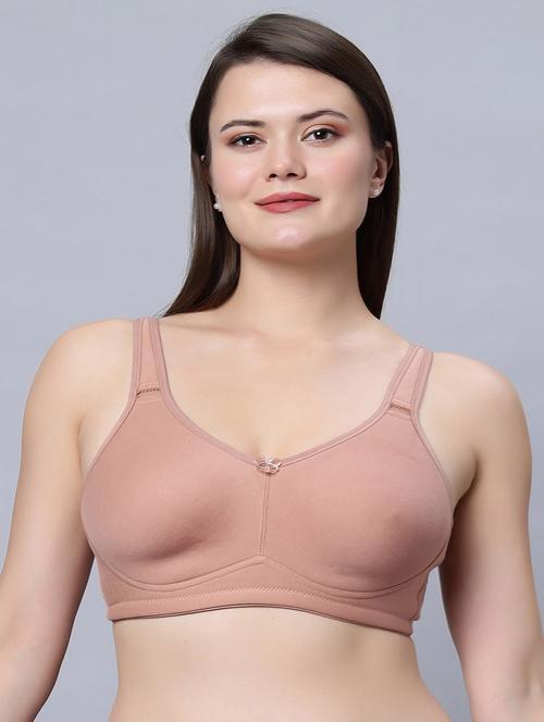 beige cotton tshirt bra - 21563515 - Very Small Image - 1